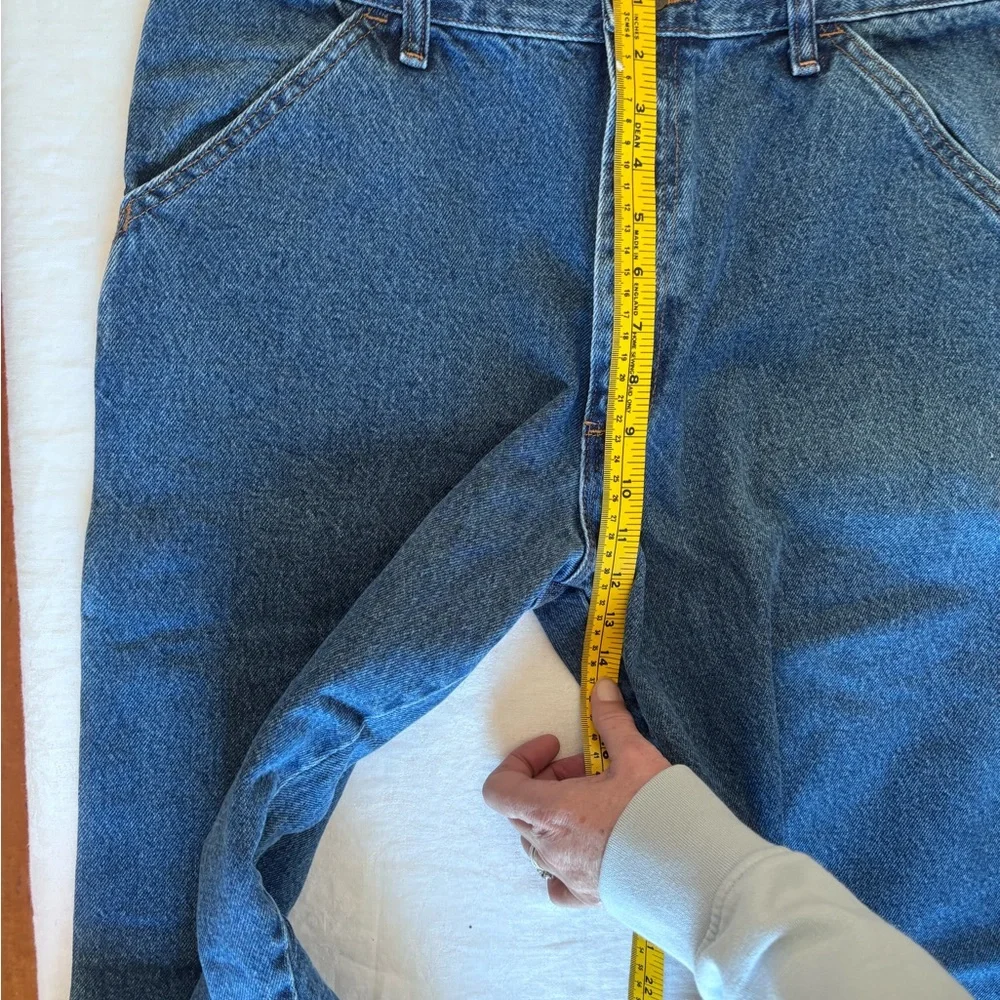 Men’s Vintage Rustler Blue Denim 100%Cotton Carpenter Jean Size 34x32 - Picture 9 of 14